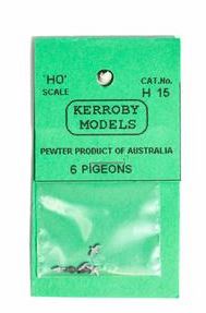 Kerroby Models: H15 PIGEONS  FLYING (6)painted