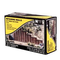 Woodland Scenics: RETAINING WALL TIMBER - N SCALE (6PC)