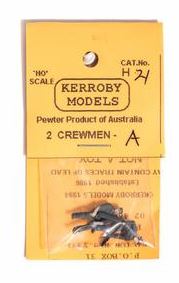 Kerroby Models: H21 CREWMEN A. DRIVER SITTING, FIREMAN  SHOVELLING RIGHT HAND.