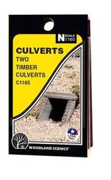 Woodland Scenics: -C1265 -CULVERT TIMBER - N SCALE 2PC