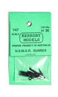 Kerroby Models: H36 GUARDS ONE STANDING, ONE LEANING W/ JACKETS ON