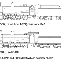 Class D50 2-8-0 HO Data Sheet drawing NSWGR locomotive