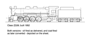 Class D59 2-8-2 HO Data Sheet drawing NSWGR locomotive