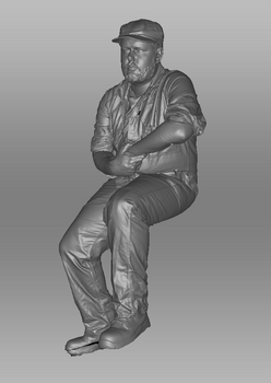 Andlan Models -UNPAINTED  Driver Seated 57 and 58 Class big engine crew HO Scale (D16-87)