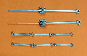 Side Rods and Slide Bars for NSWGR Standard Good Locomotive D Class from Classic Brass Models by Samhongsa - Ozzy Brass Detaling Parts