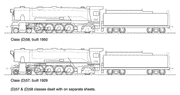 Class D58 4-8-2 HO Data Sheet drawing NSWGR locomotive