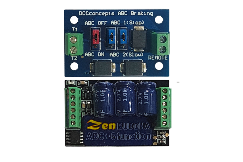 DCCconsepts DCD-ZBHP.6A Zen Black Decoder: O and large scale. 6 fn. Built-in high power stay alive. Includes 1x ABC Module *