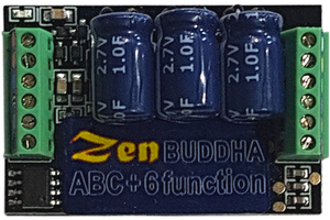 DCCconsepts DCD-ZBHP.6 Zen Black Decoder: O and large scale. Fully protected. 3-5 amps reliably. 6 fun. Built-in high power stay alive *