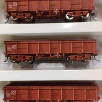 Eureka Models: NOEF BOGIE OPEN WAGON NSWR WAGON RED weathered 3 in pack  #PACK F.