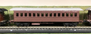 FO Brass 2nd class BOARD SIDE NSWR PASSENGER CAR needs repainting Tuscan / Silver roof. BERG'S BRASS MODEL