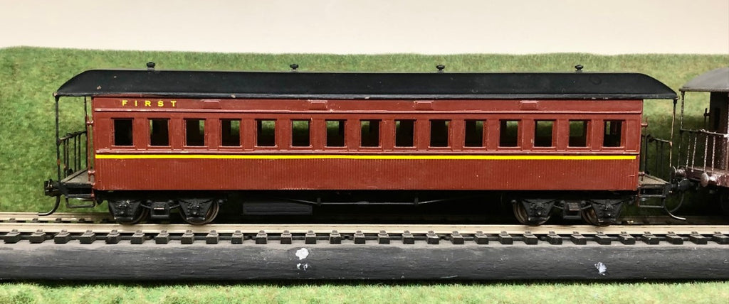 FO Brass 2nd class MATCH BOARD SIDES PASSENGER CAR TUSCAN. BERG'S BRASS MODEL.