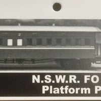 CAMCO “FO” 2nd Class Open End Passenger Car Kit of the N.S.W.G.R. HO scale
