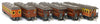FO 011 AUSTRAINS NEO : End Platform Car Set 94A Pack of 2 cars with Mansard Roof - Indian Red