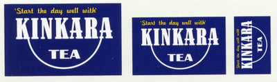 GVB 005-Gwydir Valley Models  Kinkara Tea (Dark Blue) -3 sizes to suit all scales.  Heritage Billboard Decals