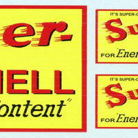 GVS 007 Super Shell for Energy: Gwydir Ozzy Decals:  Content- 3 Sizes to suit all scales.  Heritage Billboard Decals