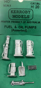 Kerroby Models: H20 PETROL AND OIL PUMPS (4) kits unpaited