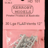 Kerroby Models - HD 101 - 30 Large Flat Vents 12"