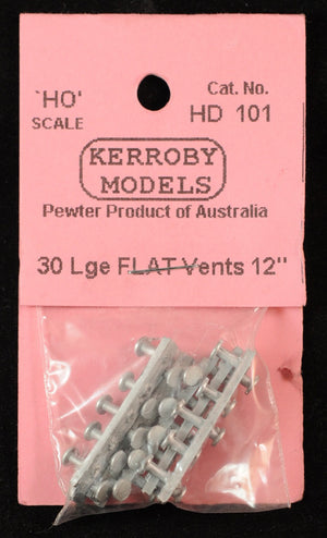 Kerroby Models - HD 101 - 30 Large Flat Vents 12"