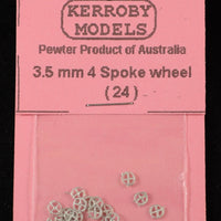 Kerroby Models - HD 108 - 3.5mm 4 spoke wheel (24)
