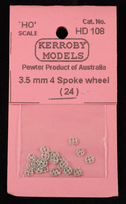 Kerroby Models - HD 108 - 3.5mm 4 spoke wheel (24)