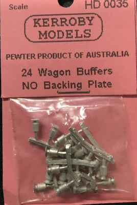 Kerroby Models - HD35 - 24 Wagon Buffers (No Backing Plate)