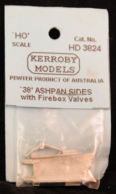 Kerroby Models - HD 3824 - 38'CL Ashpan Sides with Firebox Valves