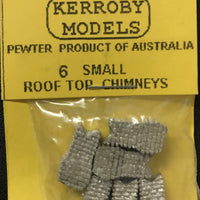 Kerroby Models - HD67 - 6 Small Roof Top Chimneys