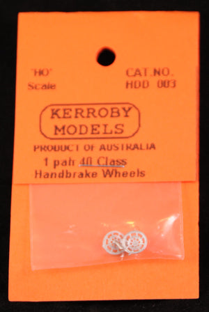 Kerroby Models - HDD 003 -  1 Pair of 40 Class Handbrake Wheels