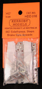 Kerroby Models - HDD 016 -  442 Class Sideframes, Brake Cylinder, Steps, Speedo