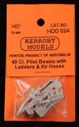 Kerroby Models - HDD 024 -  40 Class Pilot Beams with Ladders & Air Hoses