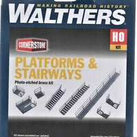 WALTHERS: PLATFORM & STAIRWAYS KITS #933-2939 ETCHED BRASS KIT HO