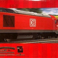 HORNBY R1281 Train Set  HORNBY : RED ROVER TRAIN OO DC SET, (LOCO IS DCC READY 8 PIN.)