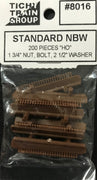 TICHY: #8016 STANDARD NBW 1 3/4'NUT, BOLT 2 1/2'WASHER 200 PCS HO
