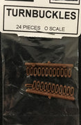 TICHY: #2004 TURNBUCKLES  24PCS  O SCALE