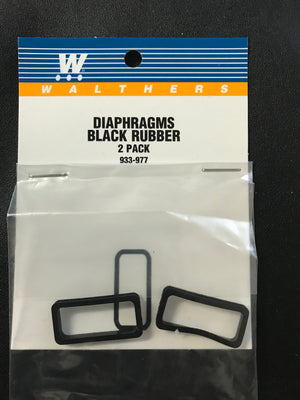 WATHERS - Diaphragms  Black Rubber 2 Pack