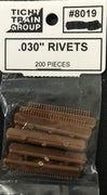 TICHY: #8019 .30' RIVETS 200 PCS