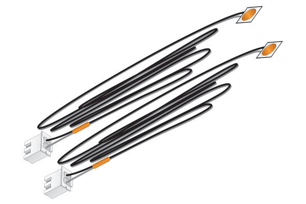 Woodland Scenics JP5736 - Just Plug Lighting System -  Orange LED Stick-On Light - 2 lights with 24" (60.9 cm) cable/pkg - 30mA