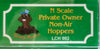 002 LCH FIVE HOPPER PACK COAL HOPPERS SOUTH MAITLAND COAL FEILDS PRIVATE OWNER NON-AIR HOPPERS. GOPHER MODELS N Scale.