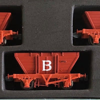 002 LCH FIVE HOPPER PACK COAL HOPPERS SOUTH MAITLAND COAL FEILDS PRIVATE OWNER NON-AIR HOPPERS. GOPHER MODELS N Scale.