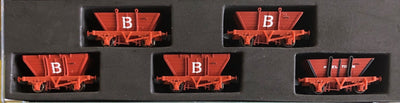 002 LCH FIVE HOPPER PACK COAL HOPPERS SOUTH MAITLAND COAL FEILDS PRIVATE OWNER NON-AIR HOPPERS. GOPHER MODELS N Scale.