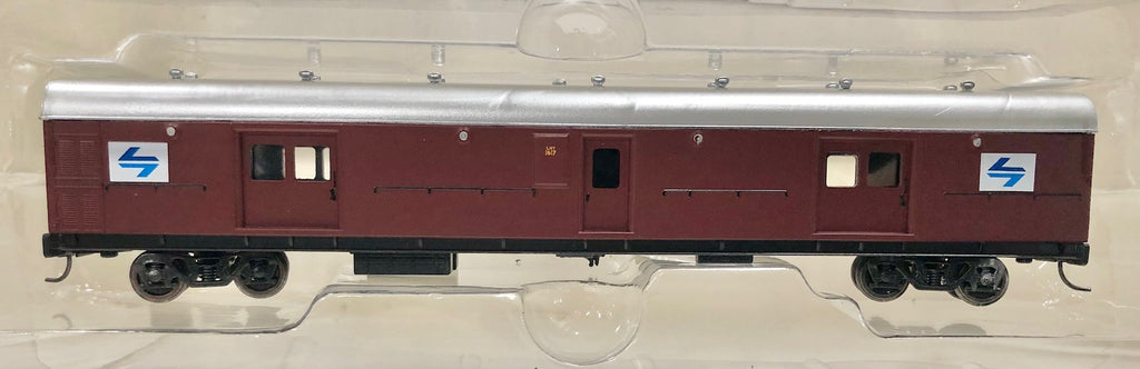 LHY 1617 INDIAN RED with SILVER ROOF with L7 Logo Passenger Brake Van of the N.S.W.G.R. from Casula Hobbies Model Railways