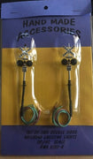 HMA 2107-R  SET OF TWO DOUBLE SIDED RAILROAD CROSSING LIGHT SIGNAL HO HAND MADE ACCESSORIES.