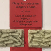 OZZY DETAILING PARTS -  LOAD OF SHEEP FOR GSV 4 Wheeler and Bogie BSV Wagons a set of two. Made in Australia,
