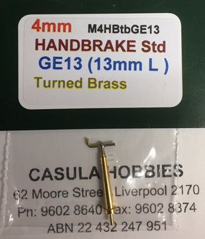 Tender Handbrake GE13 (13 mm long machined brass # M4HBtbGE13 MARKITS *
