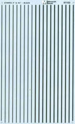 MICROSCALE 91102  pin striping Black Stripes 3" & 4¾" Wide - (formerly 87-110-2). HO scale