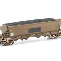 NCH-74 NHTF COAL HOPPER, WAGON GRIME WITH PATCH JOB, 4 CAR PACK AUSCISION MODELS*