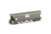 NGH-21 NGPF GRAIN HOPPER, WITH ROOF WALK WAY - WAGON GRIME WITH WHITE FREIGHT RAIL GRAIN LOGOS - 4 CAR PACK AUSCISION*