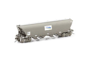 NGH-26 NGPF GRAIN HOPPER, WITH GROUND OPERATED LIDS - WAGON GRIME WITH WHITE FREIGHT RAIL GRAIN LOGOS - 4 CAR PACK AUSICISION*