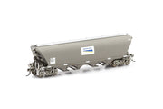NGH-27 NGPF GRAIN HOPPER, WITH GROUND OPERATED LIDS - WAGON GRIME WITH WHITE FREIGHT RAIL GRAIN LOGOS - 4 CAR PACK AUSCISION*