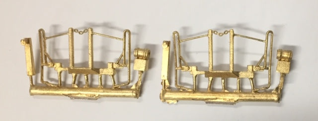 Diesel - #59 - for SAR 830 Class Loco Front Hand Rail with MU stand and tank suits Powerline S.A.R. 830 class Locomotive 1 Pair. Ozzy Brass